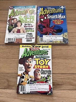 Lot Of 3 Disney Adventures Magazines From 1995 Toy Story Spider-Man Gargoyles • $18