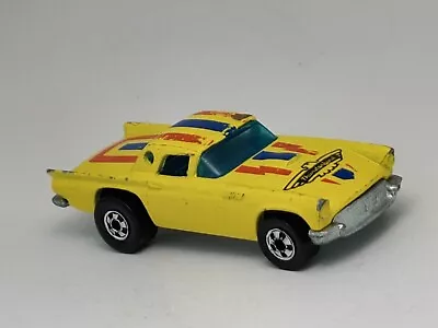 Vintage 1977 Hot Wheels '57 Yellow Ford T-Bird Thunderbird W/Porthole Hong Kong • $4.99