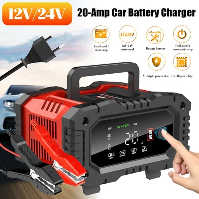 10A 12V 24V Fully-Automatic Smart Car Battery Charger Maintainer Trickle Charger • $52.99
