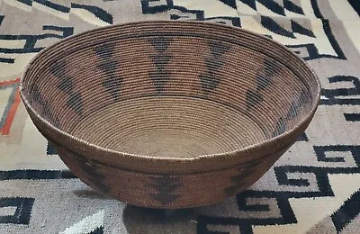 Large Cahuilla Mission Native American Indian Arrowhead  Basket Multi Color 19th • $2895