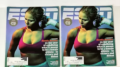 (2) ESPN Magazine Back Issue September 21 2015 Ronda Rousey UFC Special Issue • $7.95