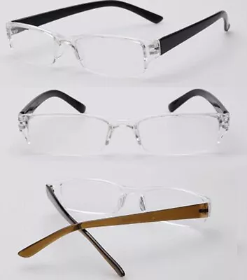 £2.50 • Buy Ultralight Rimless Reading Glasses Goggles Transparent Lens +1.0~+4.0
