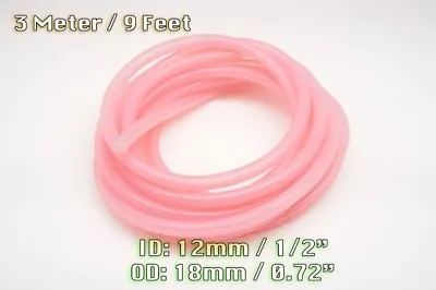 3 Meters Clear Pink Silicone Vacuum Hose Engine Bay Dress Up 12mm Fit Mustang • $17.99