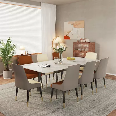 Flexible Retractable  Dining Table Mordern Marble Banquet Table For Kitchen • $849.92