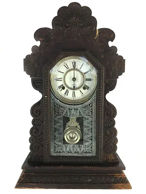 Antique Ansonia Kirkwood 8 Day American Strike Shelf Clock For Restoration • $120