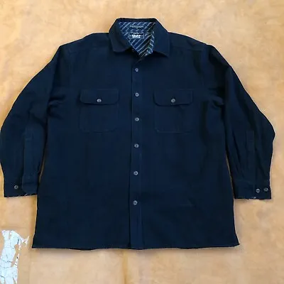 Levis Heavy Lined Chamois Shirt Jacket Navy Excellent • $44.99