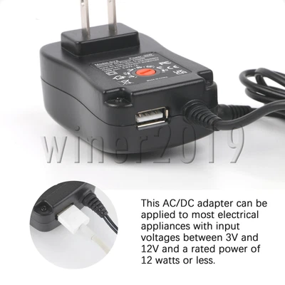 $19.53 • Buy Multi Voltage Electronic Adapter Power Supply 110-240V 0.25A 50-60Hz 30W 8Plug