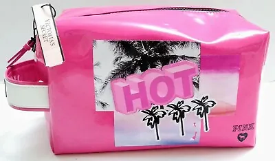 Victoria's Secret Pink Dog Heart Cosmetic Purse Make Up Bag Christmas Gift New • $35.99