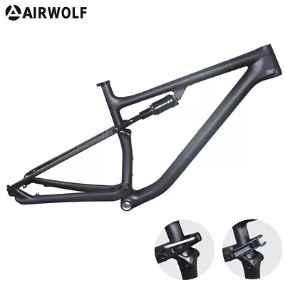 AIRWOLF FULL Suspension Carbon Mountain Bike Frame 29ER MTB Fiber 148*12mm • $643.99