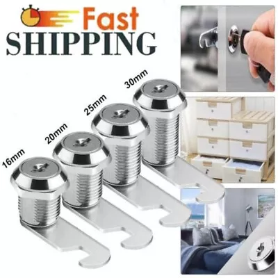 Cabinet Cam Locks With Keys 16mm 20mm Cylinder Camper Drawer Tool Box Mailbox US • $8.99