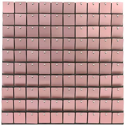 Sequin Background Mirror Laser Shiny Panel Square Backdrop Bling Wall Decor • £22.55