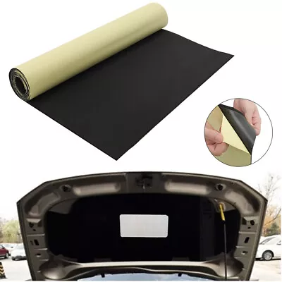 2m 3m 5m Roll Foam Insulation Soundproof Car Noise Absorbing Foam Adhesive Pad • £20.95