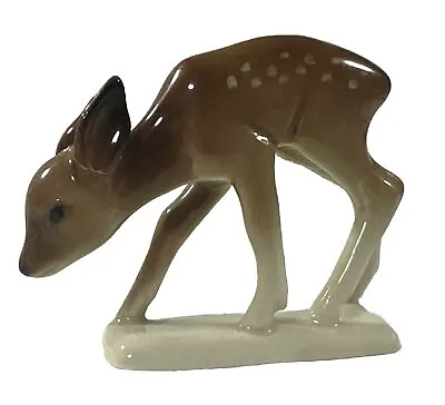Vintage Cortendorf Porcelain Figurine Fawn Deer West German Pottery Damaged Ears • £9.39