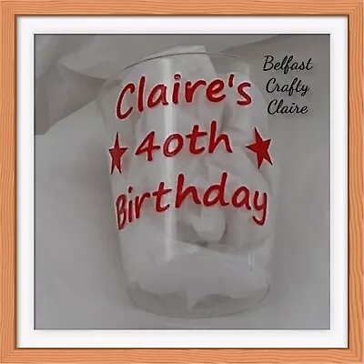 £1.95 • Buy Personalised - Plastic Party Shot Glass - 18 21 30 40 50 60th Birthday - 30ml