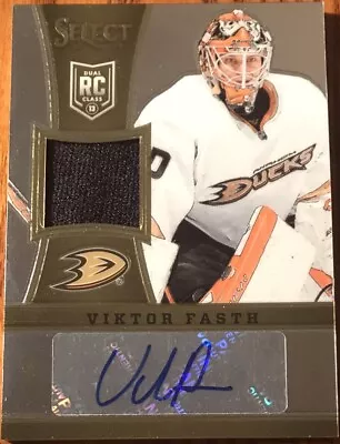 2013-14 Select Rookies Jersey Autographs Viktor Fasth #241 #’d /199 • $5.52