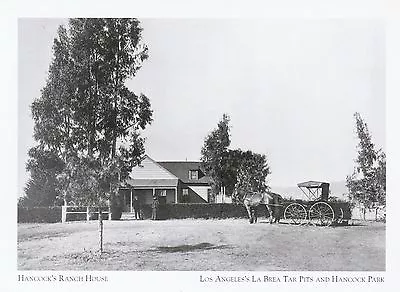 *California Postcard- Hancock's Ranch House  *LA's Brea Tar Pits/Hancock Park(H2 • $3.88
