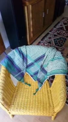 £16.99 • Buy Original Hirbawi Made In Palestine Kufiya Keffiyeh Scarf Shemagh Green/Pastel 
