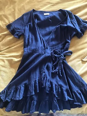 Tigerlily Blue Wrap Dress Size 12 • $10