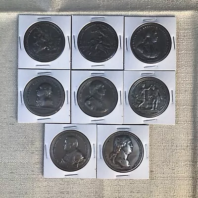 Lot Of 8 Assorted Comitia Americana Pewter Medals • $30