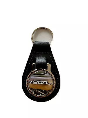 Black  Leather Keyring/ Fob Kawasaki Z 900 Rs Motorbikes • £6.40