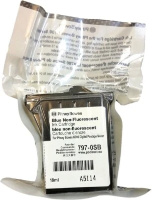 £39.99 • Buy Original Pitney Bowes 797-0sb Blue Ink Cartridge Dm50 Dm55 Dm60 K700 Fastpostage