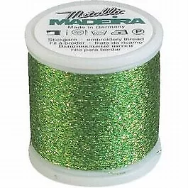 Madeira Metallic Supertwist 200m - 52 Spring Green • £2.80