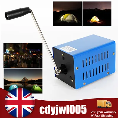 Manual Hand Crank Generator USB Charger Outdoor Camping Generator Portable 20W  • £34