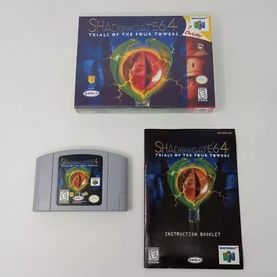 Shadowgate 64 (Nintendo 64) N64 Game Manual & Clamshell Case • $55