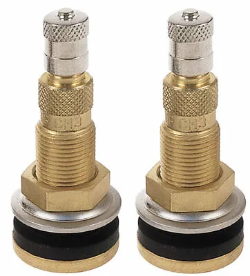 TR618A 1-7/8  Tractor Air Liquid Tubeless Tire Brass Valve Stem Pack Of 2 • $7.68