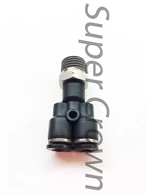 Pneumatic Male Y Tee Tube OD 5/32  Push In To Connect Air Fitting One Touch NPT • $2.85