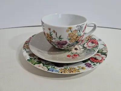 Katie Alice Teacup Saucer & Plate Set Unused With Box Vintage Garland Collection • £19.99