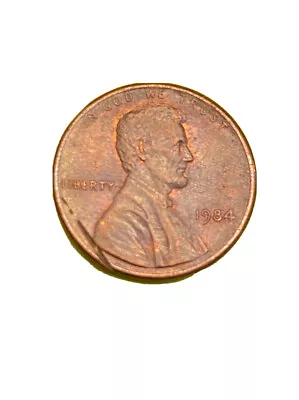 1984 Lincoln Penny Error Misprint/crack • $500