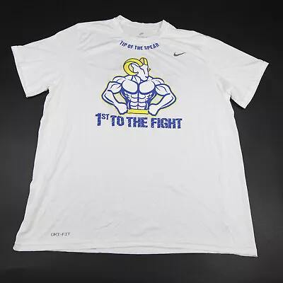 LA Rams Nike Dri-Fit Short Sleeve Shirt Men's White New • $34.99