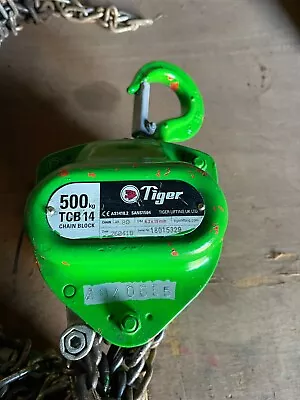Tiger 500kg Chain Block 6 Metre Chains Used • £60