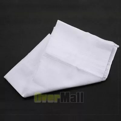20 PCS Mens Handkerchiefs 100% Cotton Classic Hankies Pocket White Gift 15x15in • $6.99