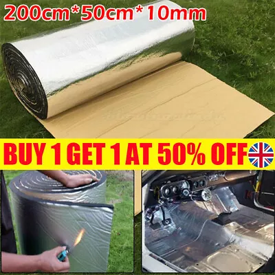 £8.59 • Buy 2M Sound Deadening Mat Car Firewall Heat Shield Thermal Insulation Proofing Pad