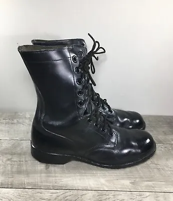 Military Boots Post Vietnam War Leather Punk Grunge Men's Size 8.5 Vintage 70s • $144.49