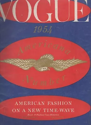 Vintage 1954 Vogue Magazine Americana Number February Ava Gardner • $36.54