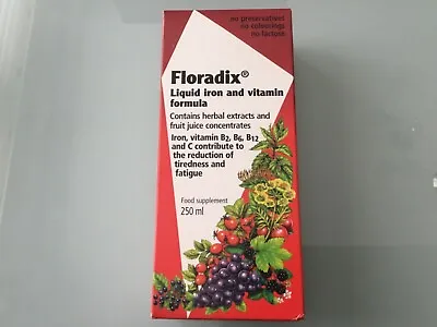 £10.50 • Buy Floradix Floravital Liquid Iron And Vitamin Formula (250ml) Yeast & Gluten Free