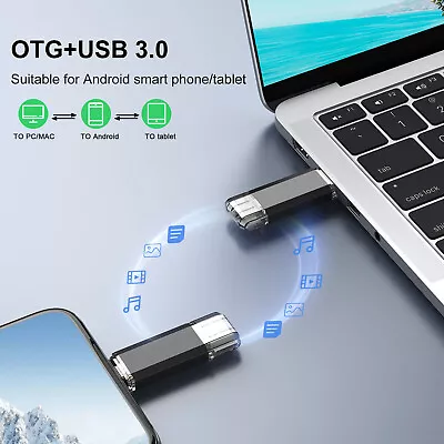 128GB USB 3.0 Type C Flash Drive OTG High-Speed Data Memory Storage Thumb Drive • $11.19