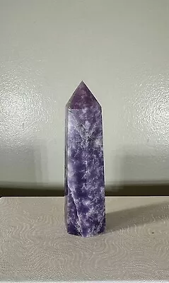 Purple Mica Tower 6 Sided Obelisk Natural Crystal 3.75” • $8.99