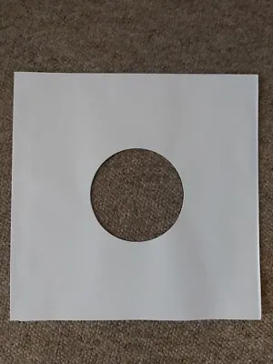 100 10  Vinyl White Paper Record Inner Sleeves CHEAPEST PRICE • $18.48