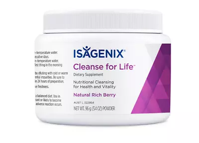 New Isagenix Cleanse For Life Powder Natural Rich Berry 96g • $66.49