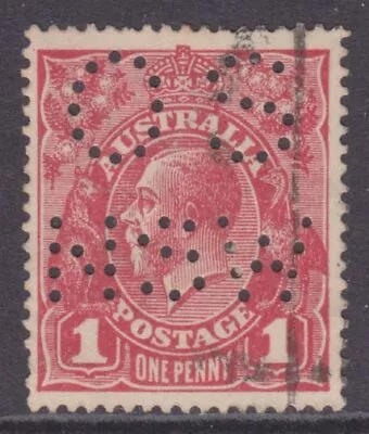 KGV Heads Single Wmk 1d Red Die 1 *Perf OS NSW* Used SG 21c • $2.35