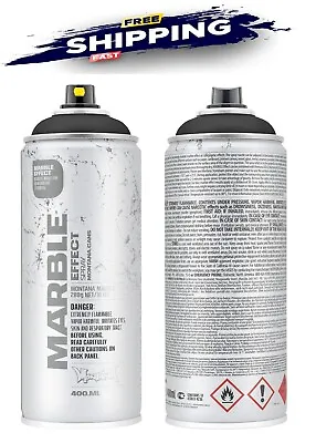 Montana Cans Marble Effect Spray Paint Black Spray Paint Color 400ml • $36.65