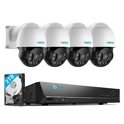Reolink 4K 8CH NVR PoE Security Camera System PanTilt 5X Zoom Auto Tracking 823A • $407.43