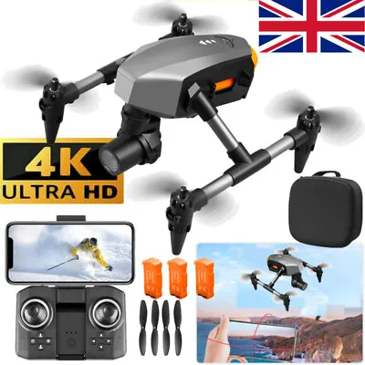 Brushless RC Drone 6-Axis Gimbal 4K Dual Camera Obstacle Avoidance Quadcopter • £30.99