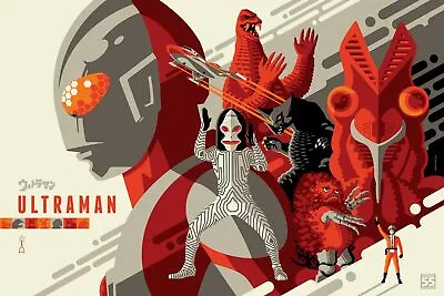 Ultraman 55th Anniversary Edition Poster By Tom Whalen Mondo BRAND NEW IN HAND • $60