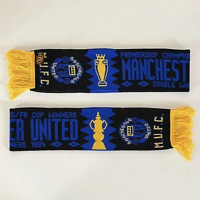 Manchester United Scarf - Away Football Shirt Colours Cantona Champions • £14.99