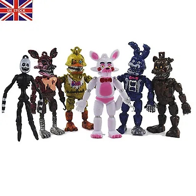 £7.75 • Buy NEW 6Pcs FNAF Five Nights At Freddy's Plush Bear 6  Action Figure Model  Toys